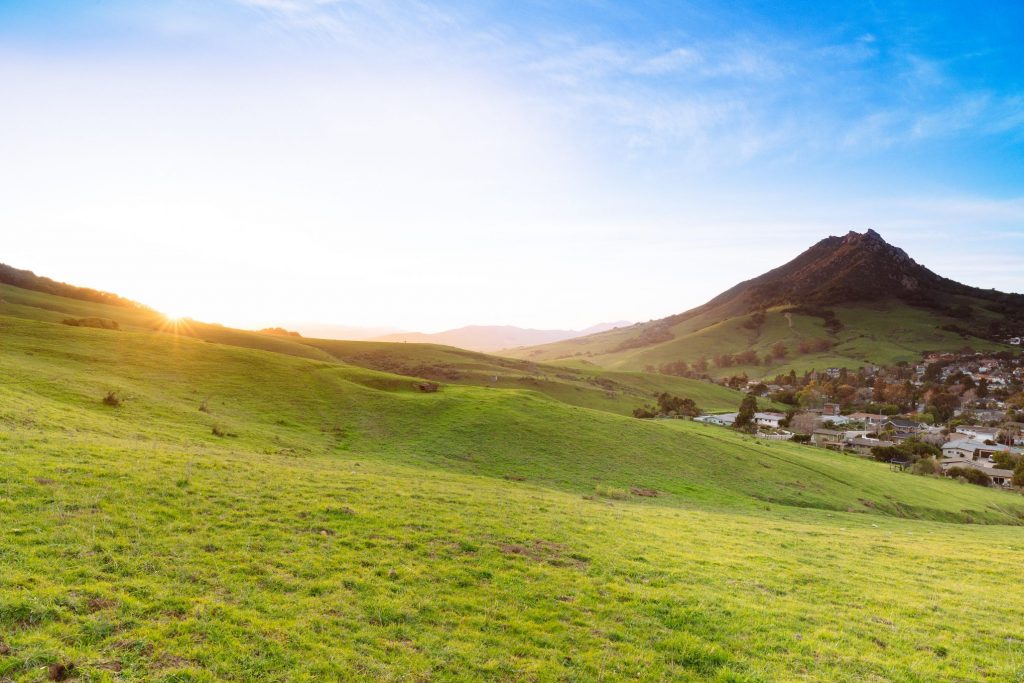 San Luis Obispo Hills and Bishops Peak