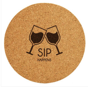 eco friendly round coasters custom branded image for prpco